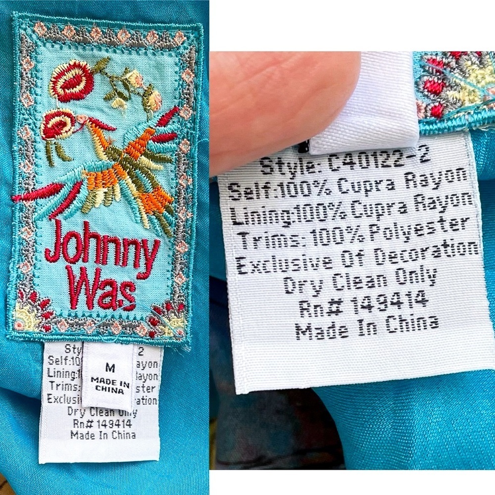 Johnny Was Samba Patchwork Reversible Kimono Flor… - image 4